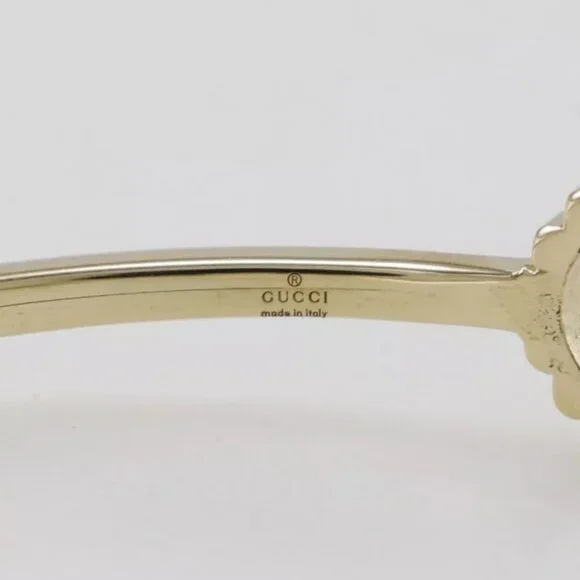 GUCCI GG running Bangle K18 yellow gold/diamond 5.1g Women - Picture 3 of 7